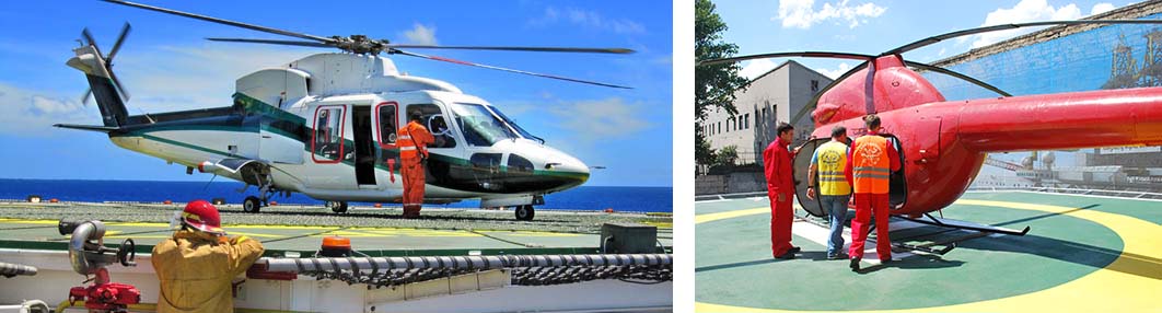 HLO and HDA training Helicopter Landing Officer and Helideck Assistant training